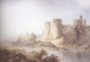 James Holworthy Castle on the edge of a river (mk47) oil painting